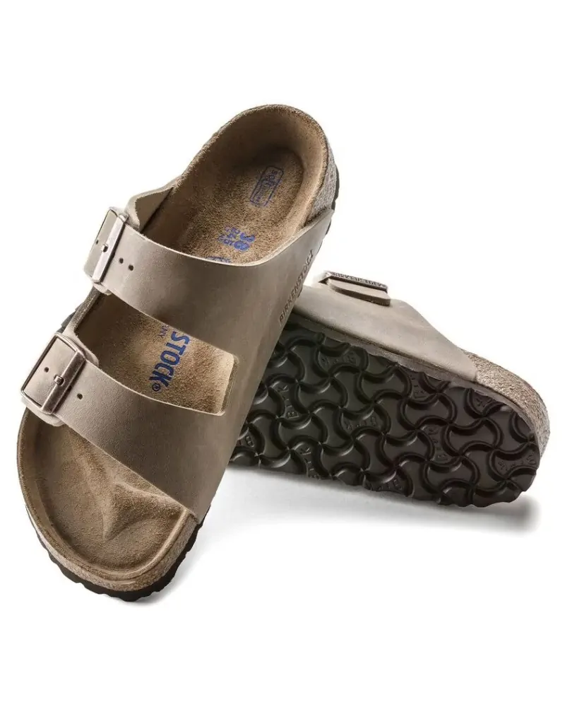 Birkenstock Παντόφλα Arizona Soft Footbed (Narrow), Tobacco Brown