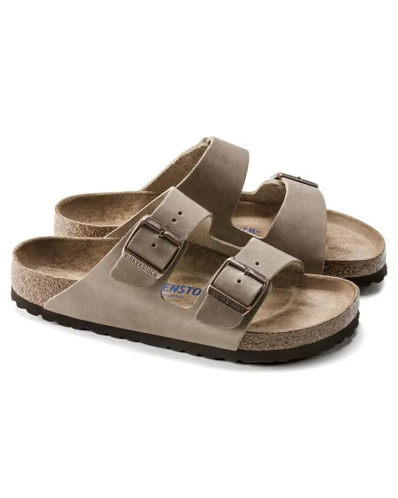 Birkenstock Παντόφλα Arizona Soft Footbed (Narrow), Tobacco Brown