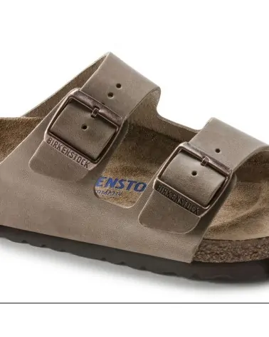 Birkenstock Παντόφλα Arizona Soft Footbed (Narrow), Tobacco Brown