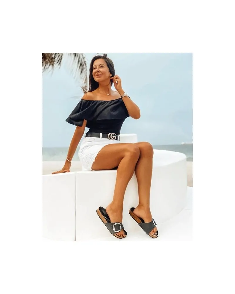 Birkenstock Παντόφλα Madrid Big Buckle (Narrow) Μαύρο