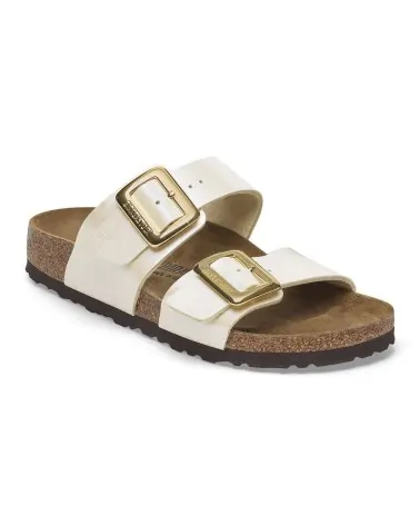 Birkenstock Παντόφλα Sydney Luxe Buckle (Narrow), Graceful Pearl White