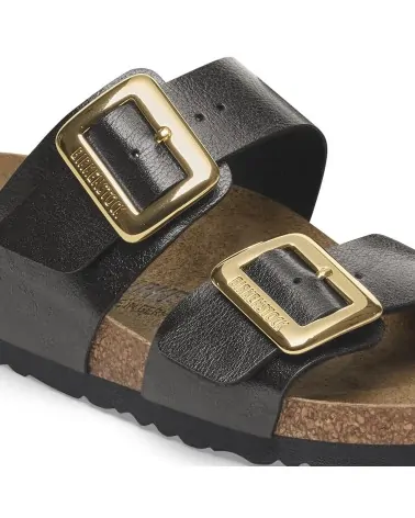 Birkenstock Παντόφλα Sydney Luxe Buckle (Narrow), Graceful Licorice