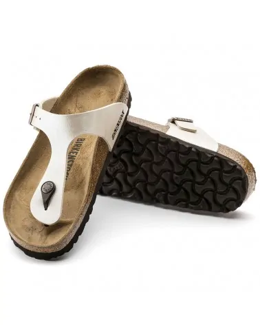 Birkenstock Παντόφλα Gizeh (Regular), Pearl White