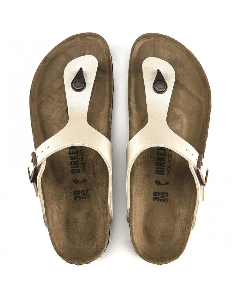 Birkenstock Παντόφλα Gizeh (Regular), Pearl White