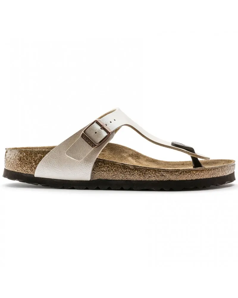 Birkenstock Παντόφλα Gizeh (Regular), Pearl White