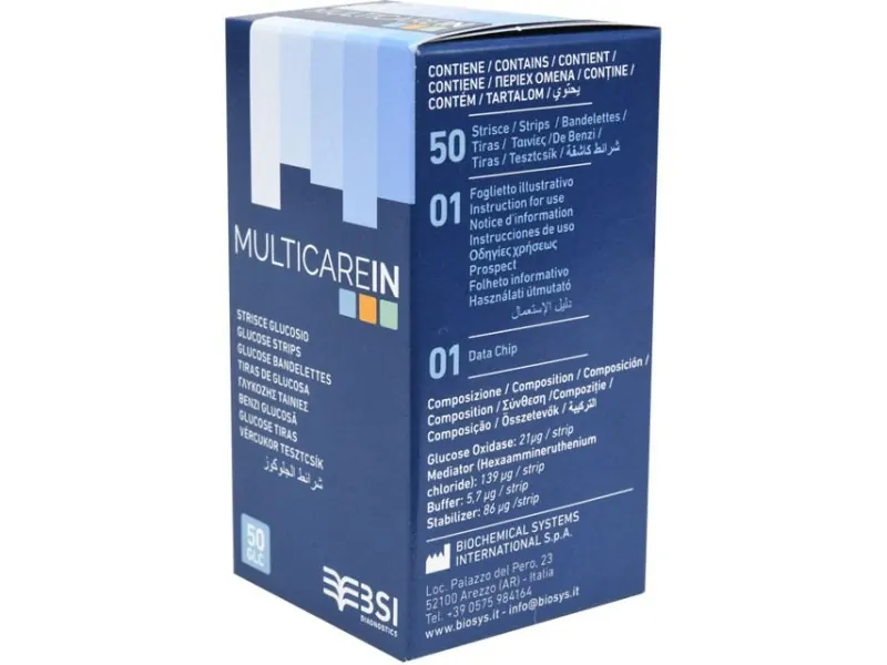 Ταινίες Σακχάρου Multicare In, 50 τεμάχια