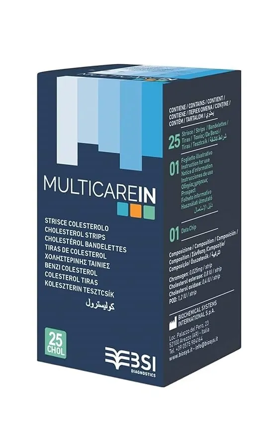 Ταινίες Χοληστερόλης Multicare In, 25 τεμάχια