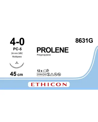 Ethicon Ράμμα Prolene 4/0 45cm 24mm 3/8 Κόπτουσα 8631G