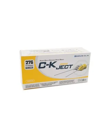C-K JECT Οδοντιατρική Βελόνα 27g XXlong (0.4 x 40mm), 100 τεμάχια