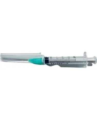 Σύριγγα Safety 2,5cc με Βελόνα 21G, τεμάχιο