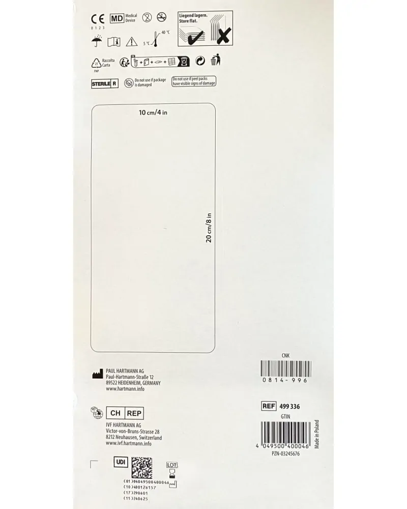 Hartmann Βαζελινούχος Γάζα Grassolind 10x20cm, 30 τεμάχια