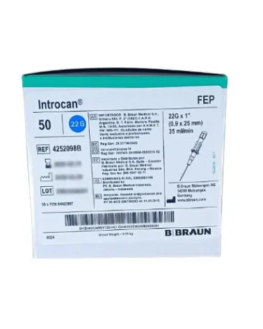 Braun Φλεβοκαθετήρας Introcan 22G x 1", 0.9Χ25mm, τεμάχιο
