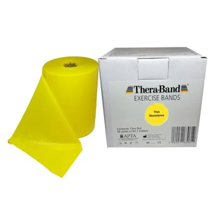 Theraband Λάστιχο Εκγύμνασης Μυών Κίτρινο (Thin), 45m