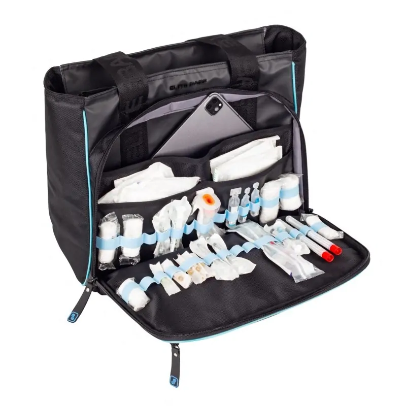 Elite Bags Ιατρική Τσάντα Tote για Κατοίκων Επισκέψεις Tecbag, Μαύρη