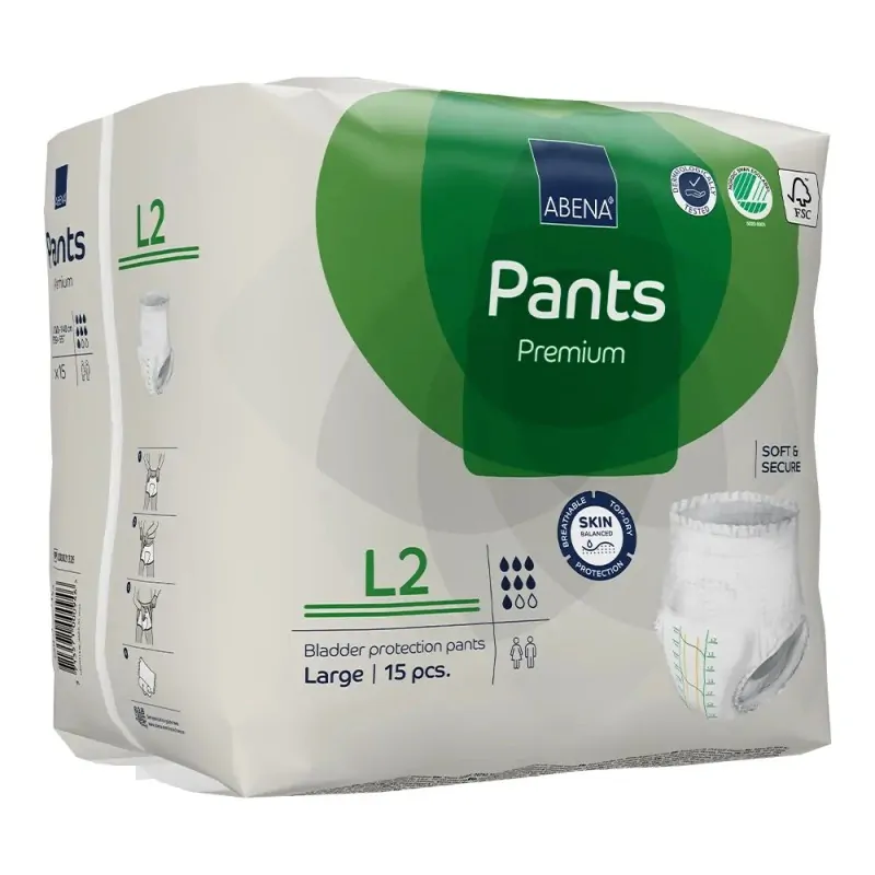 Abena Βρακάκια Ακράτειας Pants Premium, Large 2, 15 τεμάχια