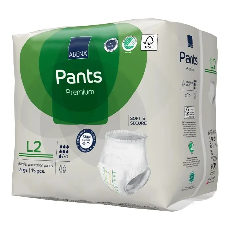 Abena Βρακάκια Ακράτειας Pants Premium, Large 2, 15 τεμάχια