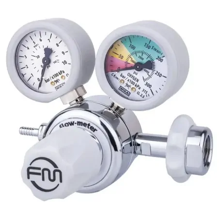 Flow-Meter Ρυθμιστής Πίεσης Ιατρικών Αερίων με Ροόμετρο - Εκτονωτής Φιάλης 02