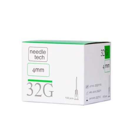Mesotech Βελόνες Μεσοθεραπείας 32G X 4mm, τεμάχιο