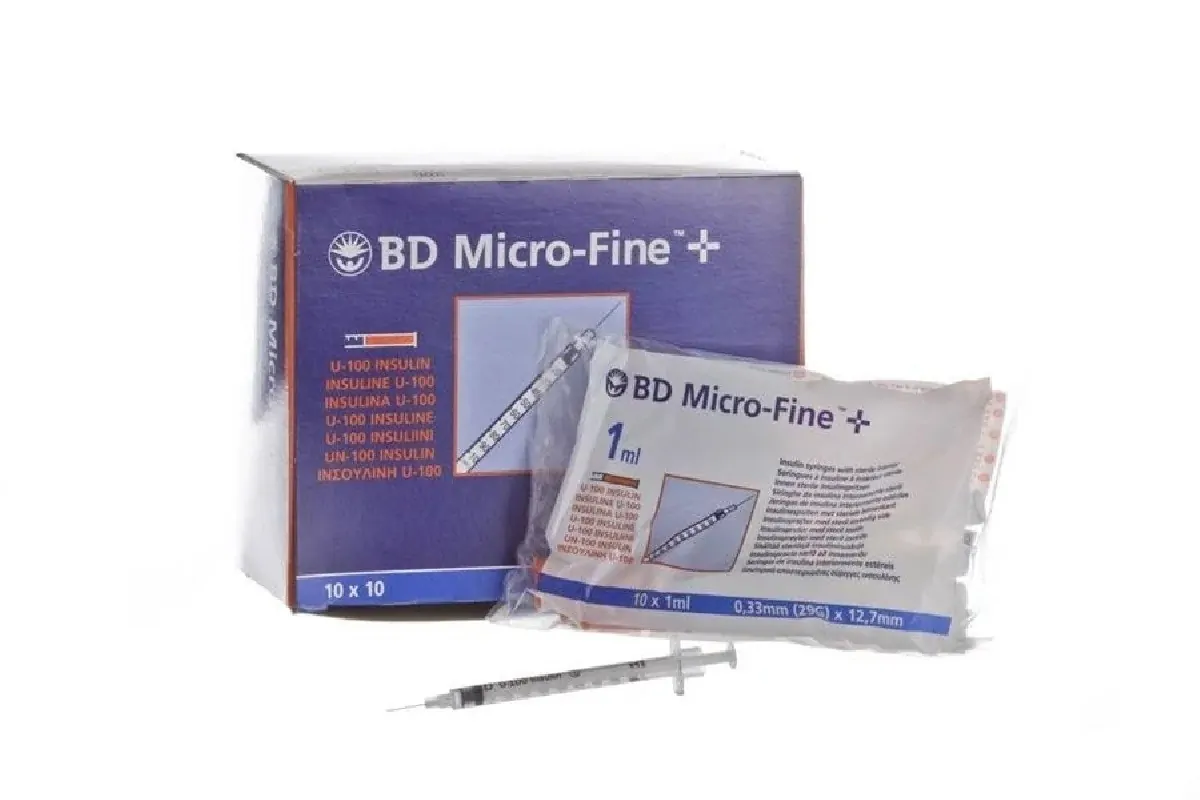 BD Σύριγγες Ινσουλίνης Microfine Plus 1ml 29G x 12,7mm, 10 τεμάχια