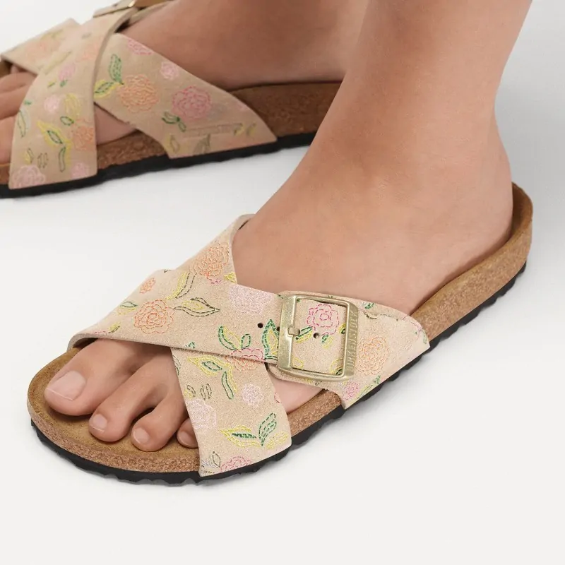 Birkenstock Παντόφλα Siena Leve (Narrow), Sandcastle Flower Print