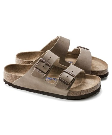 Birkenstock Παντόφλα Arizona Soft Footbed Oiled Leather (Regular), Tobacco Brown