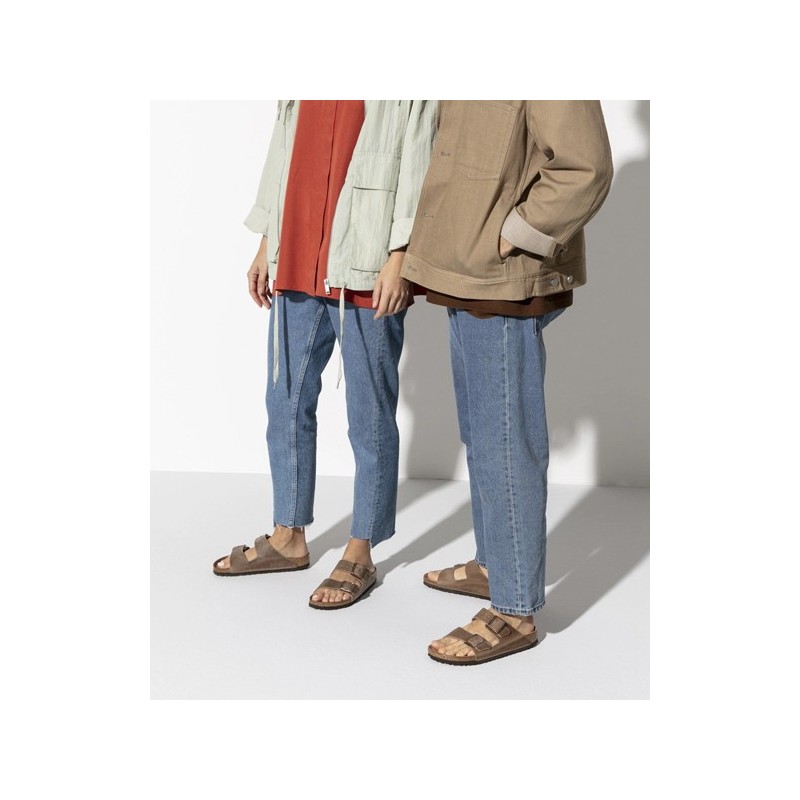 Birkenstock Παντόφλα Arizona Soft Footbed Oiled Leather (Regular), Tobacco Brown