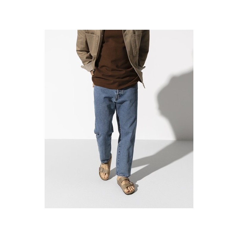 Birkenstock Παντόφλα Arizona Soft Footbed Oiled Leather (Regular), Tobacco Brown