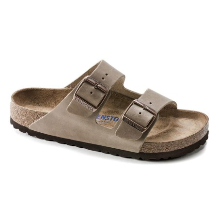 Birkenstock Παντόφλα Arizona Soft Footbed Oiled Leather (Regular), Tobacco Brown