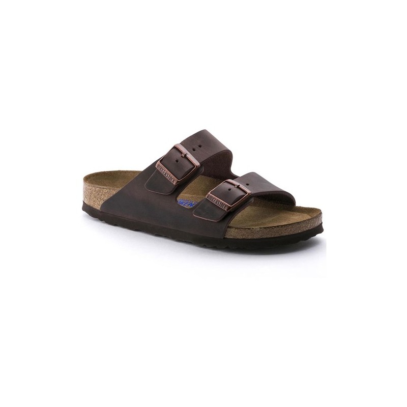 Birkenstock Παντόφλα Arizona Soft Footbed Leather (Regular), Leoi Habana