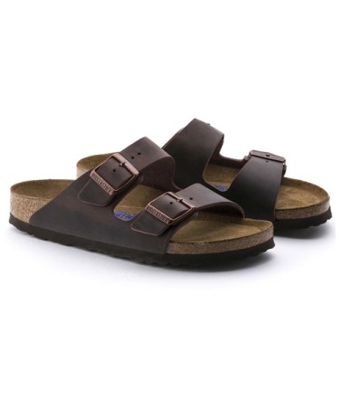 Birkenstock Παντόφλα Arizona Soft Footbed Leather (Regular), Leoi Habana