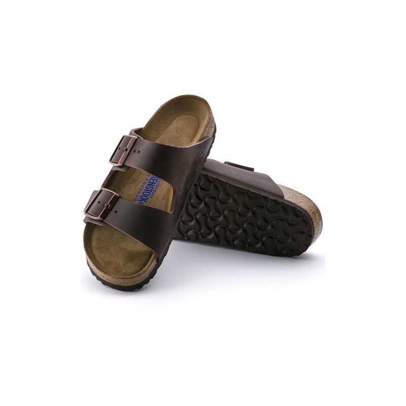 Birkenstock Παντόφλα Arizona Soft Footbed Leather (Regular), Leoi Habana