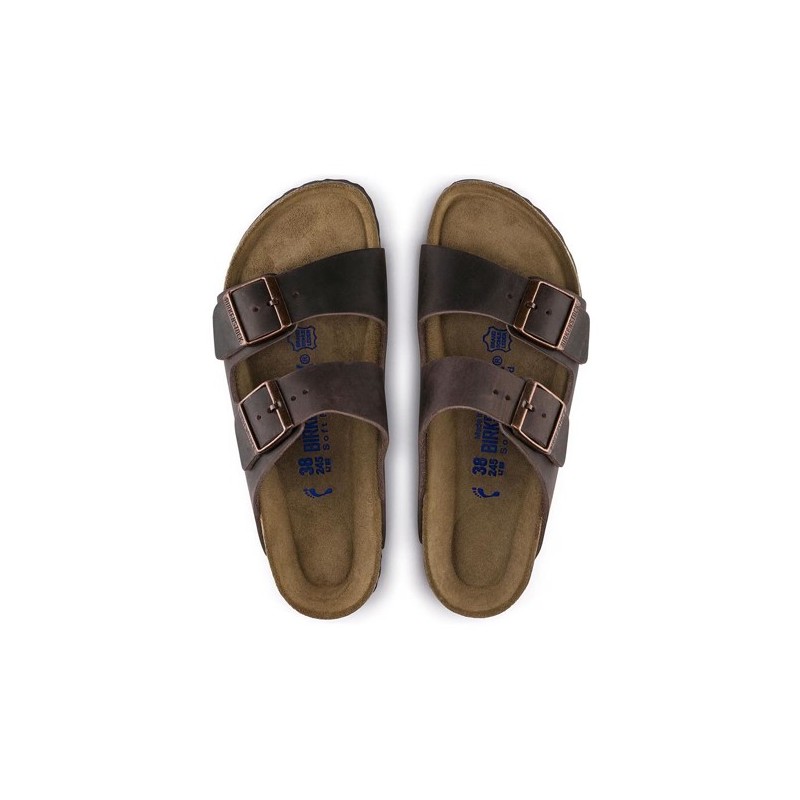 Birkenstock Παντόφλα Arizona Soft Footbed Leather (Regular), Leoi Habana