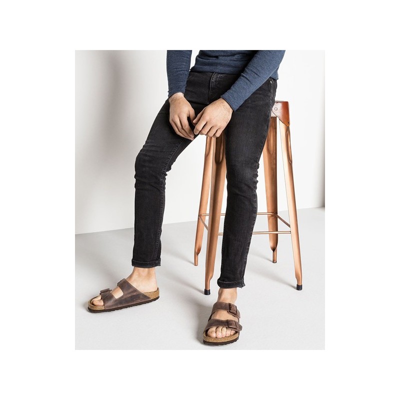 Birkenstock Παντόφλα Arizona Soft Footbed Leather (Regular), Leoi Habana