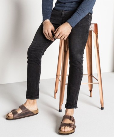 Birkenstock Παντόφλα Arizona Soft Footbed Leather (Regular), Leoi Habana