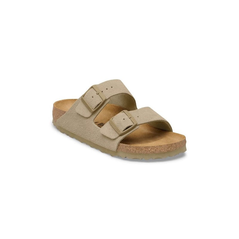 Birkenstock Παντόφλα Leather Arizona BS (Regular), Faded Khaki