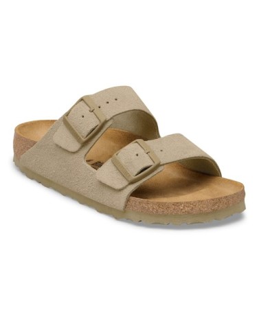 Birkenstock Παντόφλα Leather Arizona BS (Regular), Faded Khaki