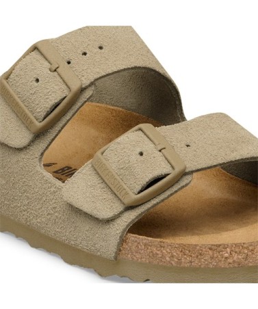 Birkenstock Παντόφλα Leather Arizona BS (Regular), Faded Khaki