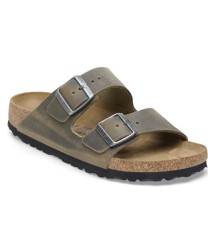 Birkenstock Παντόφλα Leather Arizona BS (Regular), Faded Khaki