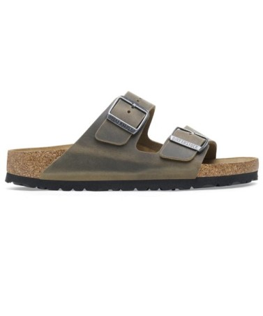 Birkenstock Παντόφλα Leather Arizona BS (Regular), Faded Khaki