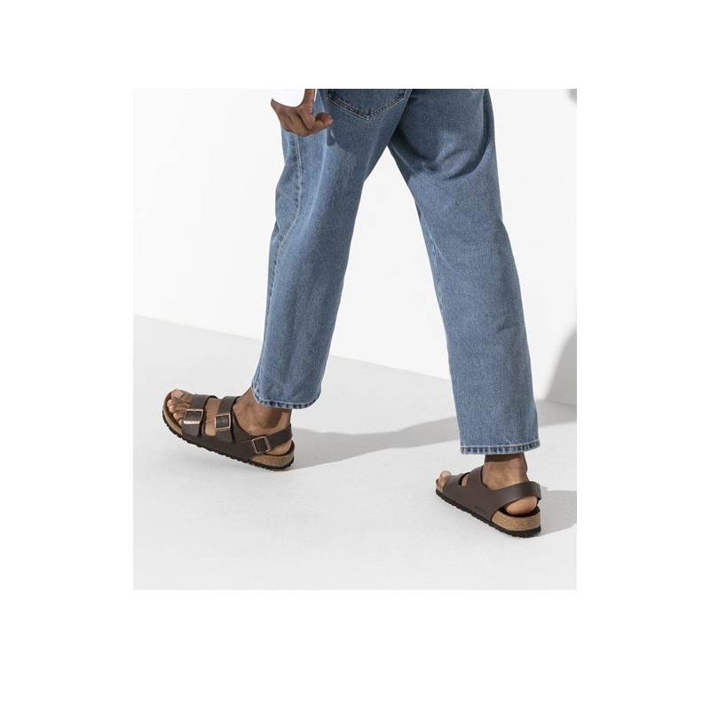 Birkenstock Παντόφλα Milano BS (Regular), Dark Brown