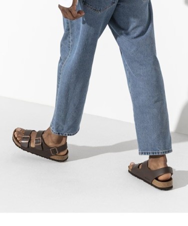 Birkenstock Παντόφλα Milano BS (Regular), Dark Brown