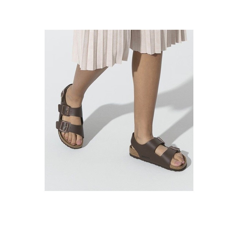 Birkenstock Παντόφλα Milano BS (Regular), Dark Brown