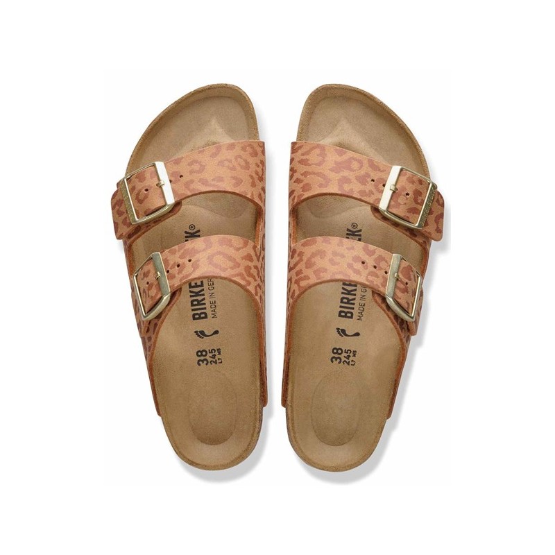 Birkenstock Παντόφλα Arizona BS (Narrow), Leo Pecan