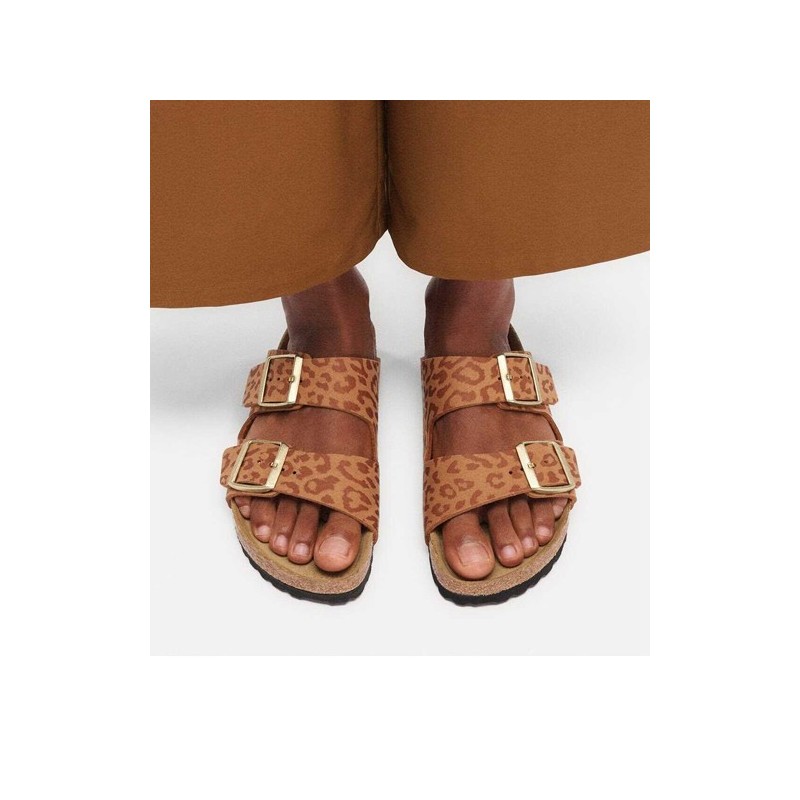 Birkenstock Παντόφλα Arizona BS (Narrow), Leo Pecan