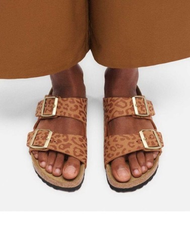 Birkenstock Παντόφλα Arizona BS (Narrow), Leo Pecan