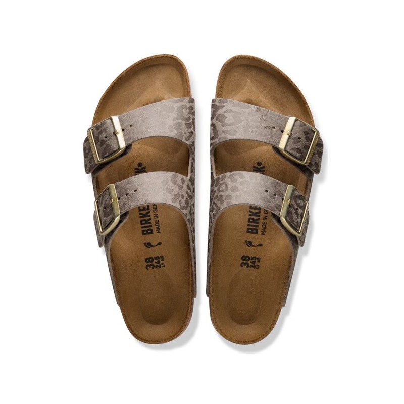 Birkenstock Παντόφλα Arizona BS (Narrow), Leo Gray Taupe