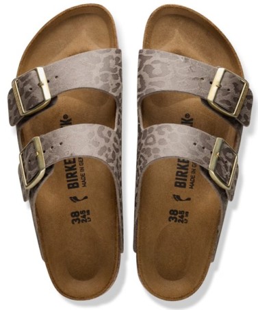 Birkenstock Παντόφλα Arizona BS (Narrow), Leo Gray Taupe