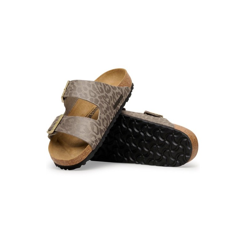 Birkenstock Παντόφλα Arizona BS (Narrow), Leo Gray Taupe