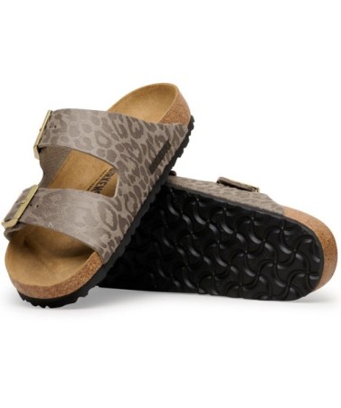 Birkenstock Παντόφλα Arizona BS (Narrow), Leo Gray Taupe