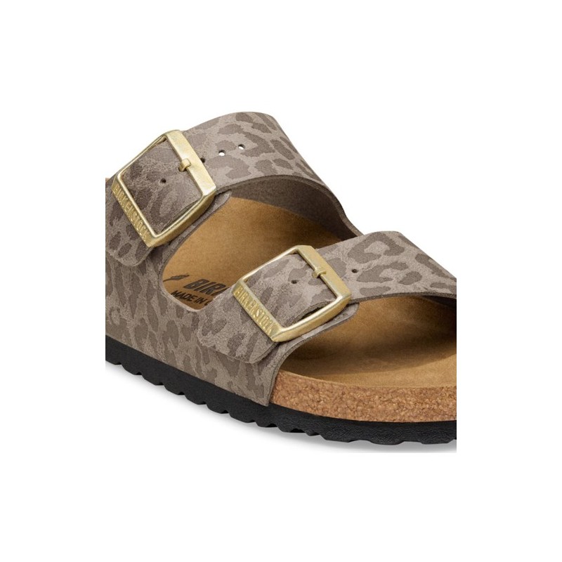 Birkenstock Παντόφλα Arizona BS (Narrow), Leo Gray Taupe